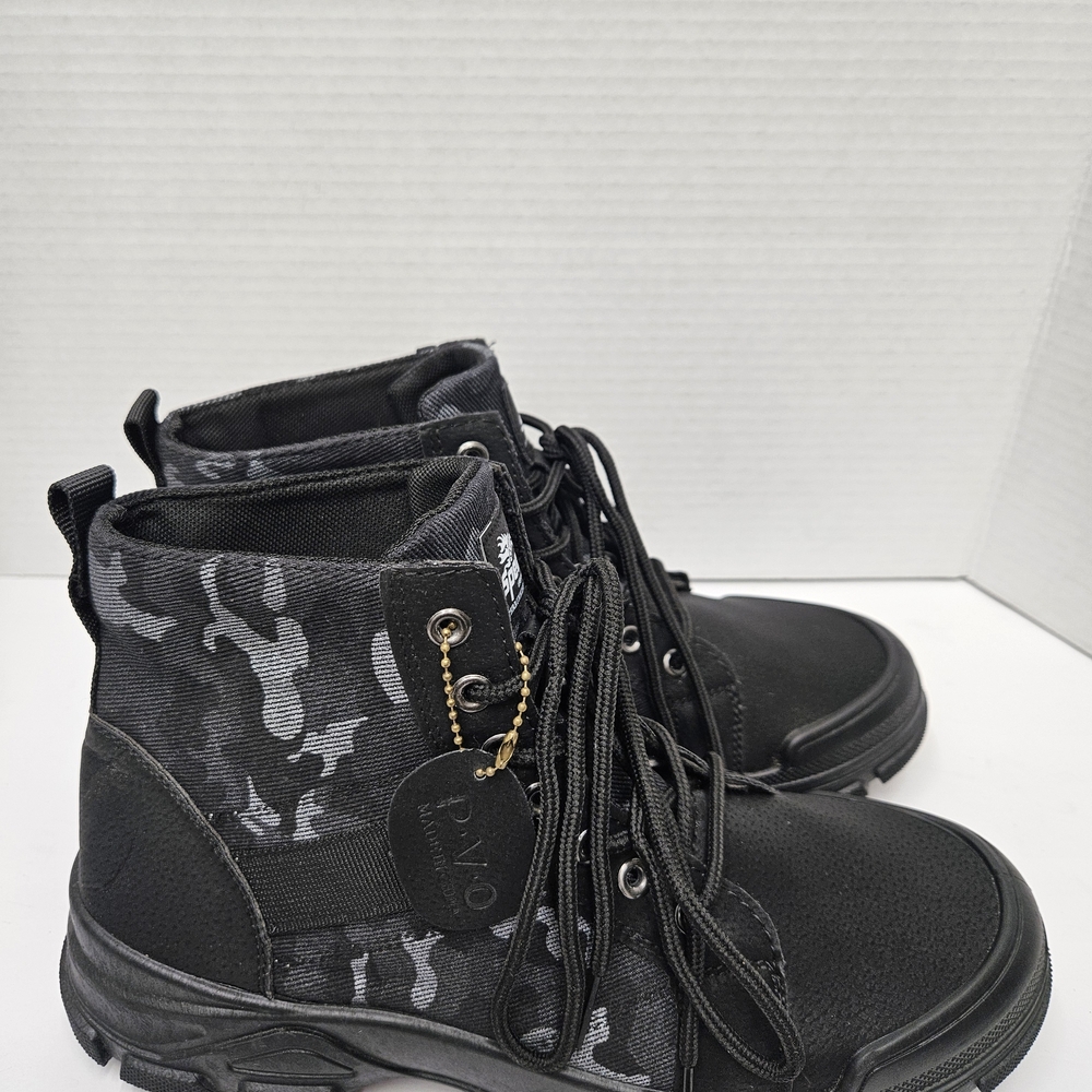 Black and Gray Men's Boots